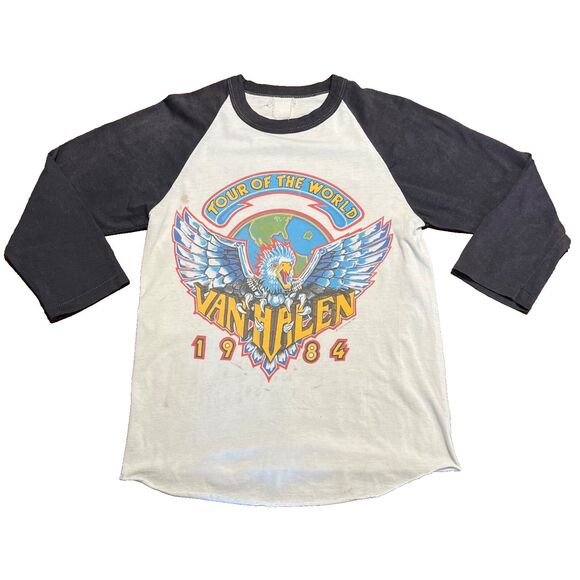 Van Halen 1984 World Tour Vintage 80s Shirt Small - Picture 10 of 11
